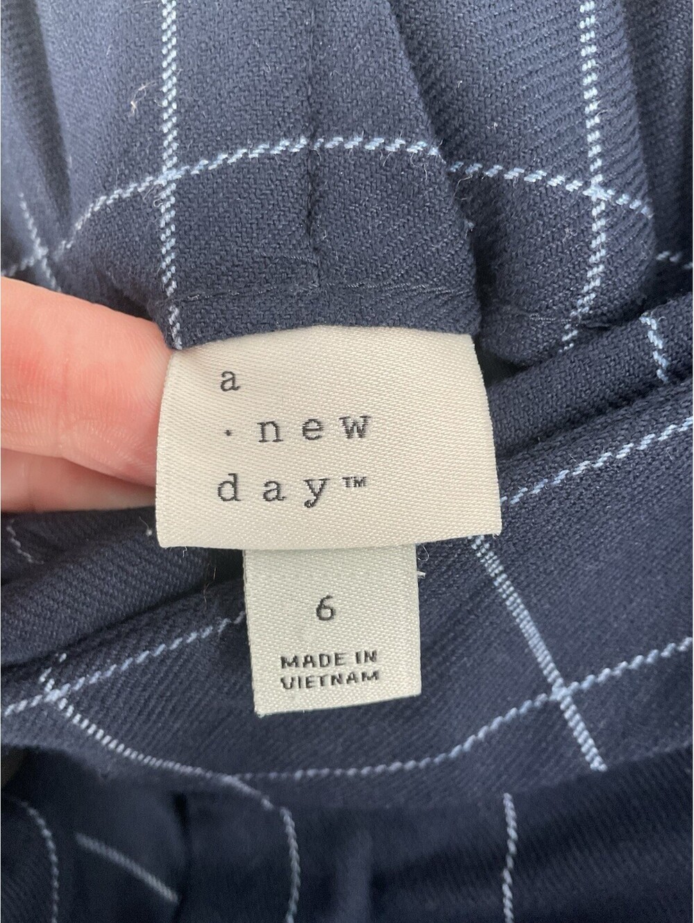 Size 6 Belted Blue Dress Pants 132 - Picture 3 of 5